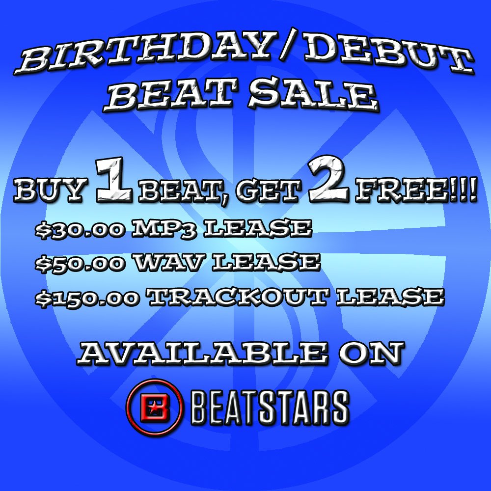 nickstilinonem's tweet photo. In honor of my birthday, I have beats on SALE!

Buy any 1 beat, and get 2 FREE!

Beatstars - https://t.co/XAnXtD3dLy
That's 3 beats for $30! https://t.co/gWegRzMwmH