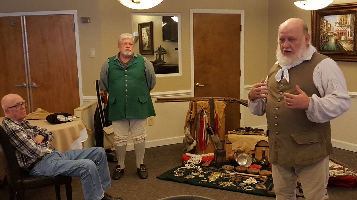 ActivitiesCGWC's tweet photo. @CGWestColumbia Phil Blackwell and his brother taught a wonderful Life Long Learning program Native American trade with the Carolina's. https://t.co/n73mgtuuFt