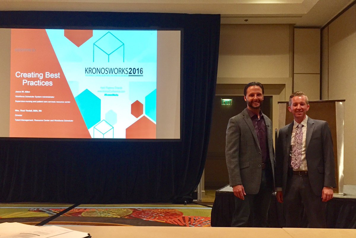 JillPayneRN's tweet photo. Nice job repping @IUHealthTeam in best practices in healthcare staffing. Leaders @ Nat'l Kronos WF Conf 2016! @thadtindall @Jason_W_Allen https://t.co/dH4wOL4jIV