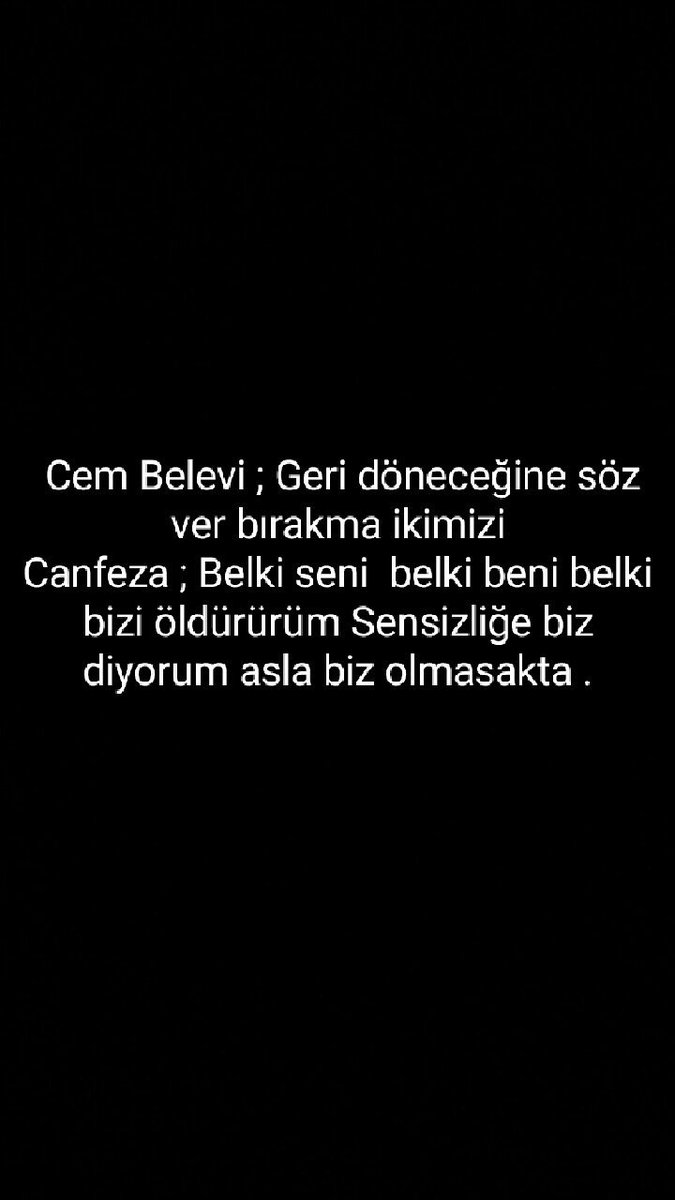 Sizi bilmem ama ben Canfeza cıyım 💕