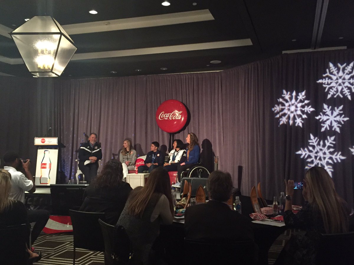 lvforbesy's tweet photo. Getting to know the Team USA winter Olympians at the Coca-Cola Olympic summit. 🇺🇸Pretty awesome way to spend the day! #teamusa #Iworkatcoke https://t.co/PdRVHkS0aR