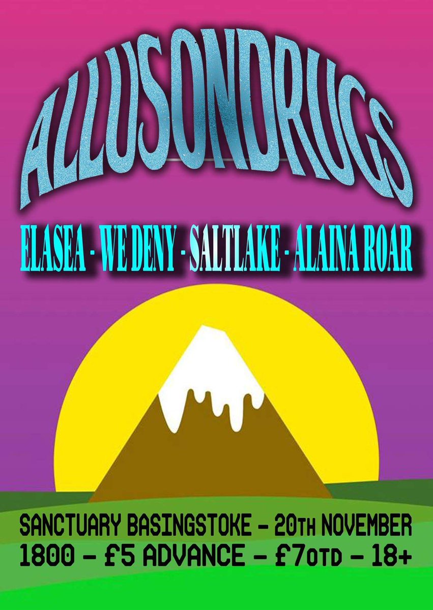 SUNDAY : Alt.Clan presents <a href="/allusondrugs/">allusondrugs</a> / <a href="/ElaseaUK/">Elasea</a> / <a href="/WeDenyOfficial/">We Deny</a> / <a href="/SaltlakeUK/">Saltlake</a> / AlainaRoar - ADVANCE: bit.ly/2fTLeav