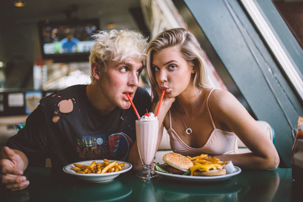 Everyone will say "goals" but I was just trying to eat a burger ... <a href="/jakepaul/">Jake Paul</a>
