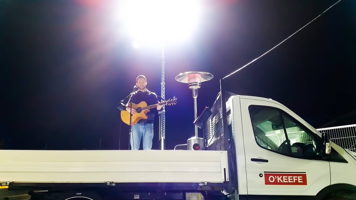 CornwellStephen's tweet photo. Had fun playing at the @OKeefe_Group fireworks doo 💥 New cover coming tomorrow @ 7pm 🎤🎸 https://t.co/Tx0OBTC0zL