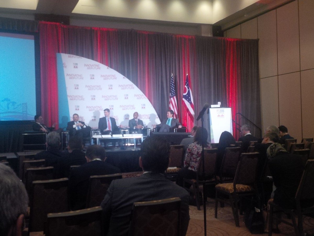 _RCCAO's tweet photo. Building #infrastructure on time matters, #P32016 crowd hears. @ReNewCanada @todd_latham Also, see report: https://t.co/6hf51DajnF #onpoli https://t.co/e6LGSPPY4j