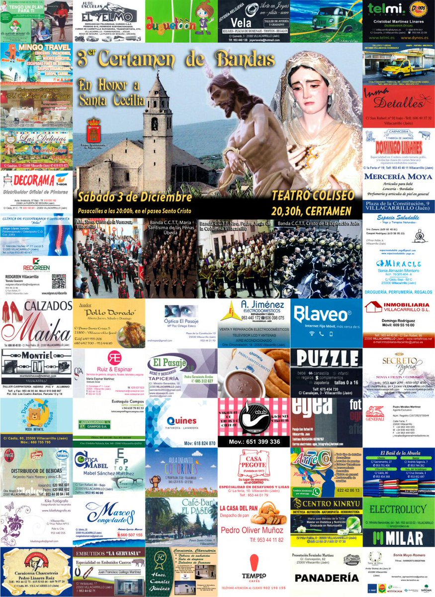 ya tenemos las  bandas participantes de nuestro concierto.  <a href="/AMVera_Cruz/">AM Vera-Cruz</a> @penasubeda <a href="/bctcolumna25/">banda de la columna</a> <a href="/Expiracionjaen/">Expiración de Jaén</a>