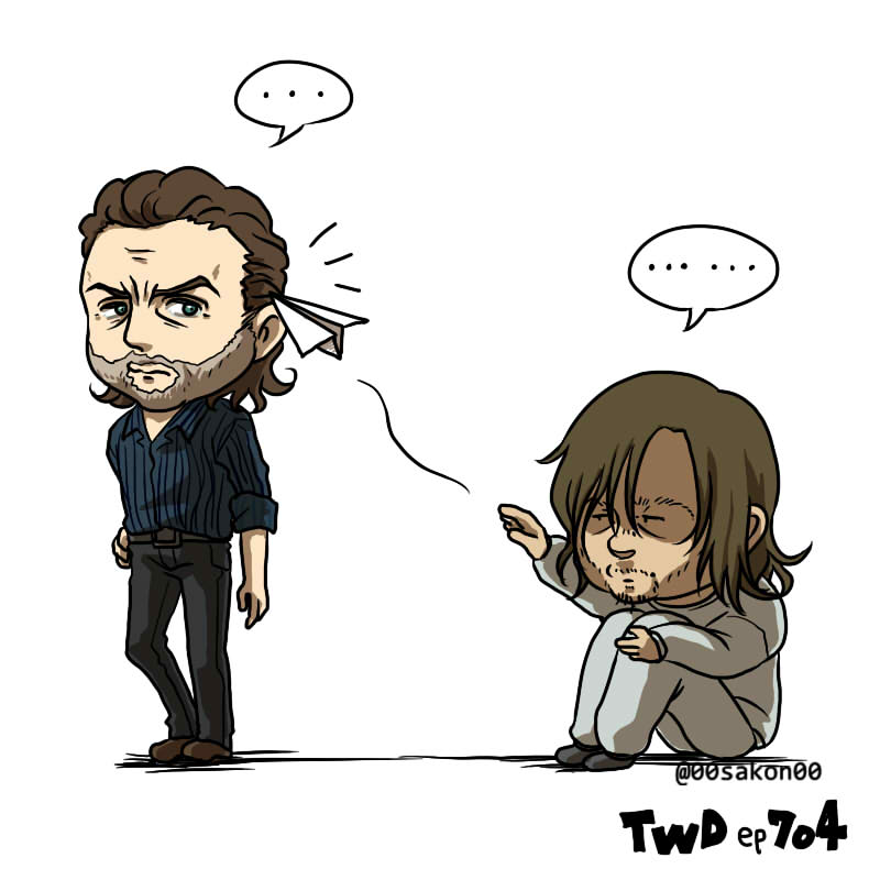 <a href="/wwwbigbaldhead/">norman reedus</a>  knock knock... #TWD ep704