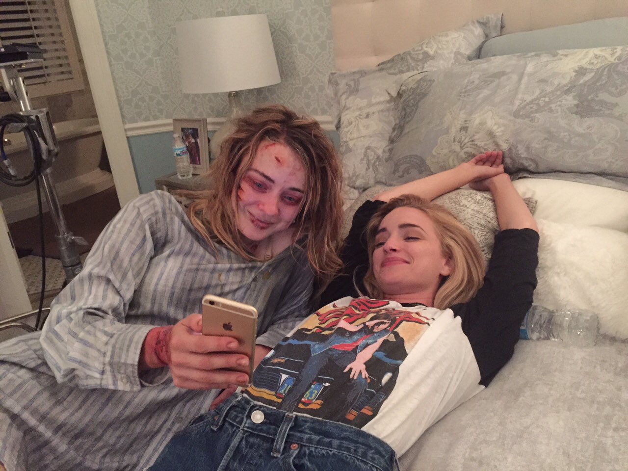 Brianne Howey on Twitter: "When your sister is possessed but you can still chill together... #bts #TheExorcist https://t.co/X5n6zldE3K" / Twitter