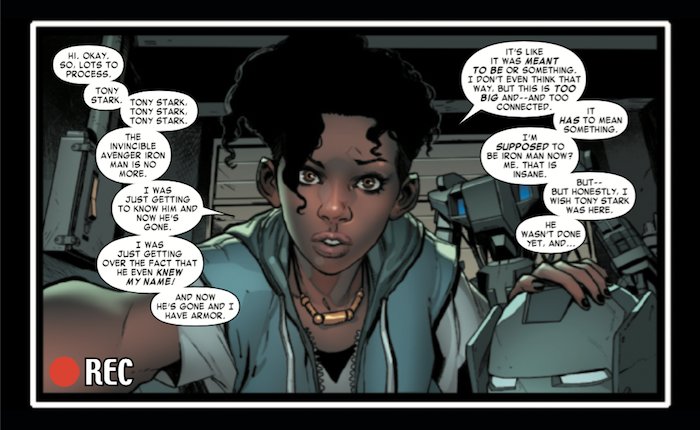 Blavity's tweet image. Riri's journey begins in 'Invincible Iron Man #1' bit.ly/2fyCU0j