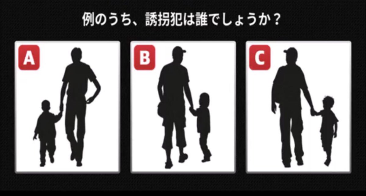 沙羅 No Twitter これ 面白い ちなみに私はcでした 性格診断 3つの画像のうち 誘拐犯はどれでしょう 診断テスト 性格テスト T Co Htwm3effbe Youtubeより