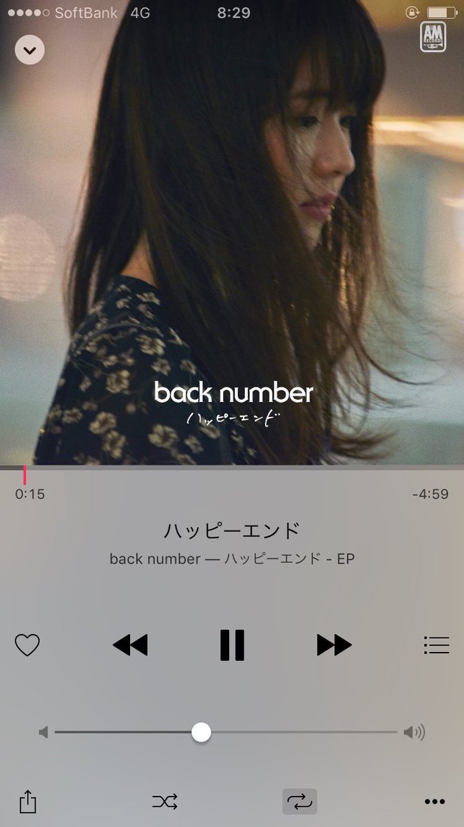 Maco やっと聴けた Back Number ハッピーエンド