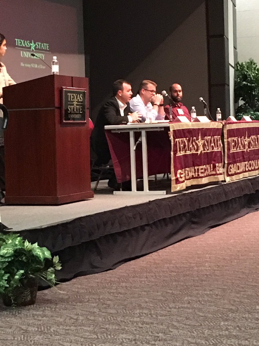 TXSTGradCollege's tweet photo. Dr. Coy Callison of @TexasTech describes how grants have helped him recruit new students - including one he met at a past #GCIRC! https://t.co/BPE5kaolZp