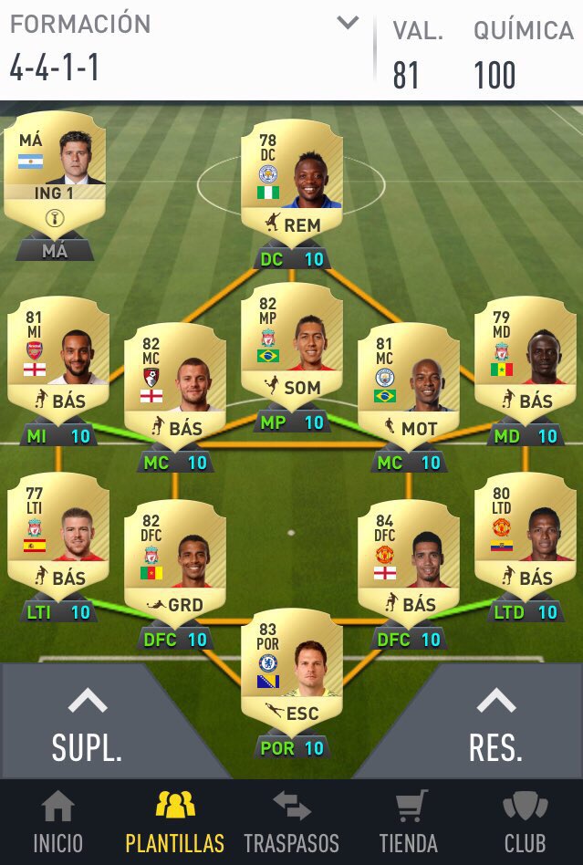 pedro_navarra's tweet photo. @FIFAntastic_  Gracias por tu ayuda!, q cambios le harías a esta plantilla y q plantilla pa' alternar me recomiendas tngo 100k gracias CRACK https://t.co/D5Hbl0qRmP