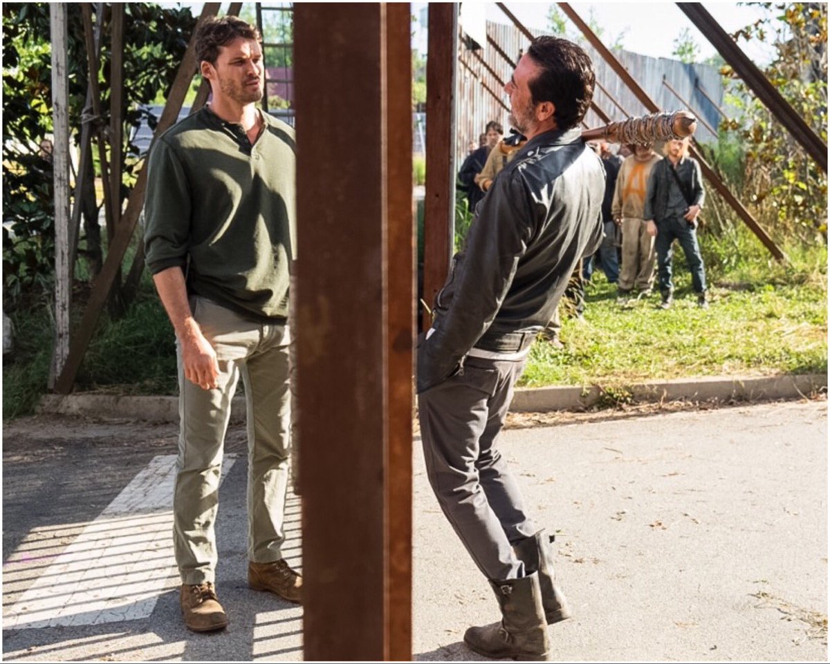 "Negan? Lucille? I know I had to make a pretty strong first impression..."

#TWD