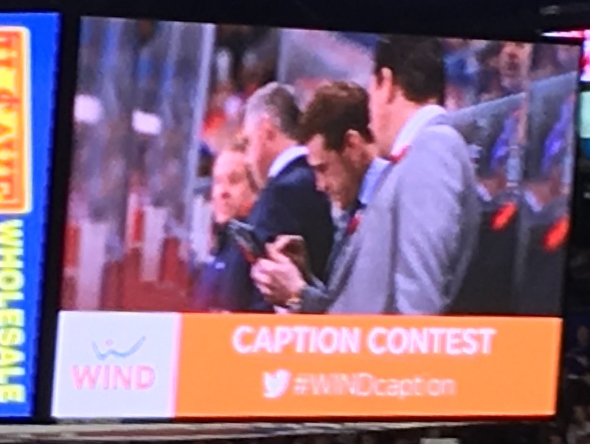 greg_nosal's tweet photo. What do you think, coach? 
Nah bro, swipe left.
#WINDcaption @OHLRangers https://t.co/qF3LxFGerO