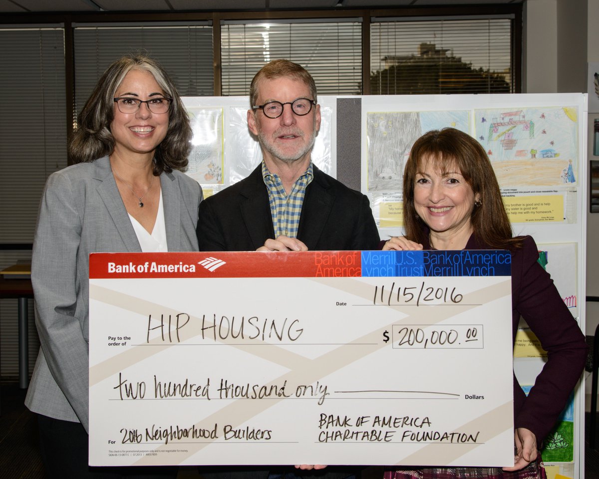 HIP Housing (@hiphousing) on Twitter photo We are so grateful to be one of <a href="/BankofAmerica/">Bank of America</a> 2016 Neighborhood Builders Grant recipients! #BofAinSV We are so grateful to be one of <a href="/BankofAmerica/">Bank of America</a> 2016 Neighborhood Builders Grant recipients! #BofAinSV