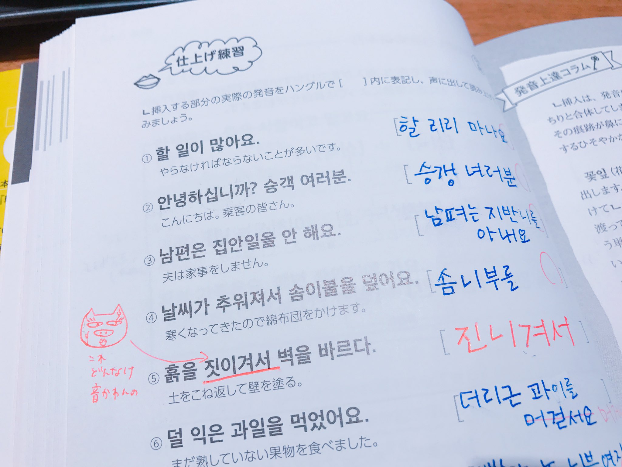 韓国語のhana 朝勉終了 짓이겨서 って単語初めて知ったし 発音変化にびっくり 지시겨서 にならないんだ 朝勉 韓国語の発音変化完全マスター T Co A6jyrqdrca Twitter