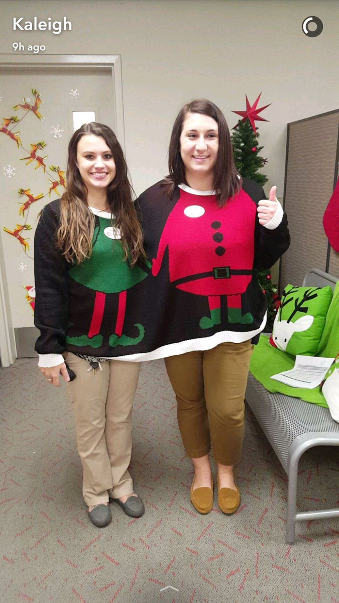 You can't have Reindeer Run without some Christmas fun! 🎄☃🎁 #doubleheadedsweater #Target #Q4herewecome @DES_target <a href="/rickbarnett69/">Rick Barnett</a> @I_Tob26