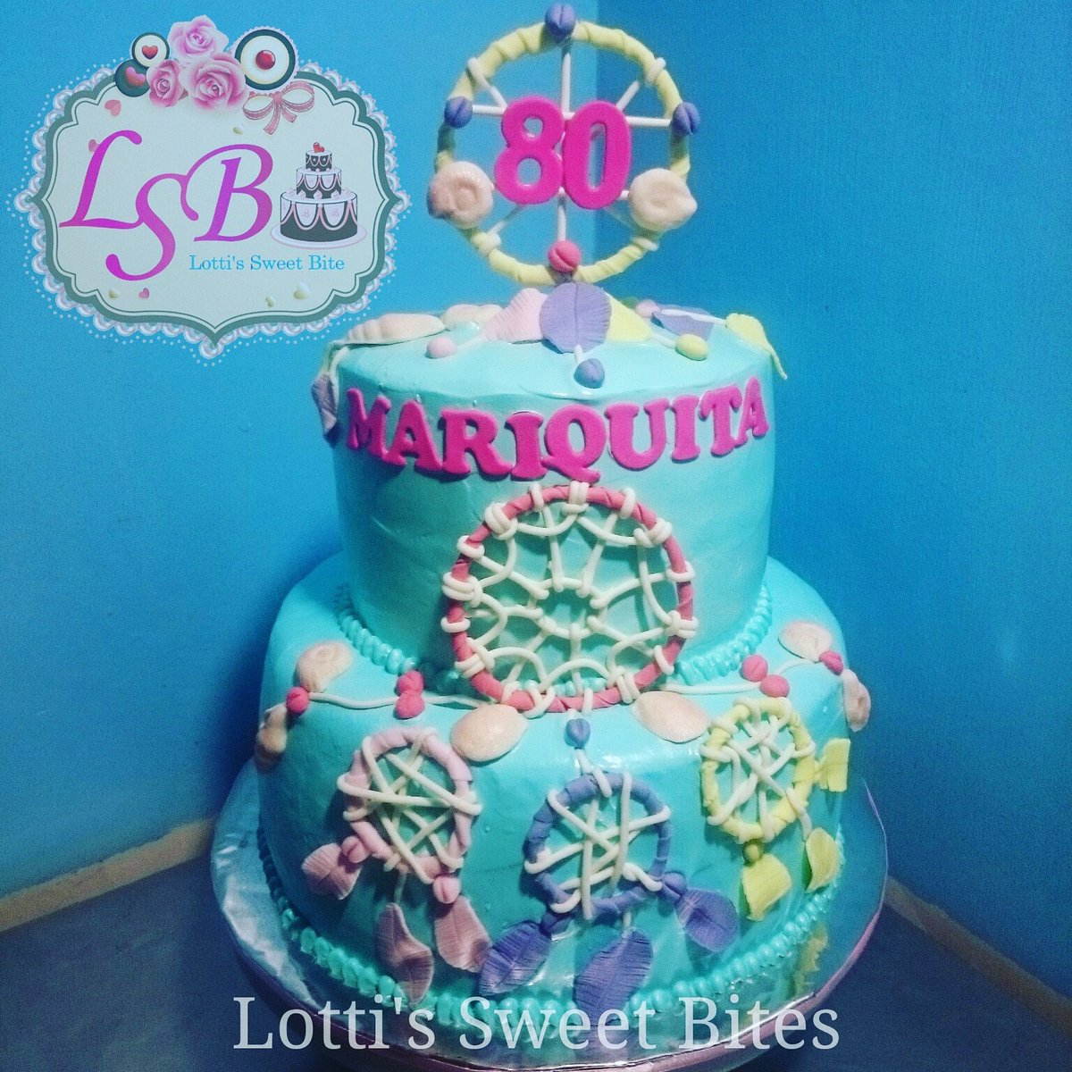 #EdibleDreamCatcher #BohoCake #DreamCatcherCake #FondantLook #ButteredCake #BirthdayCake