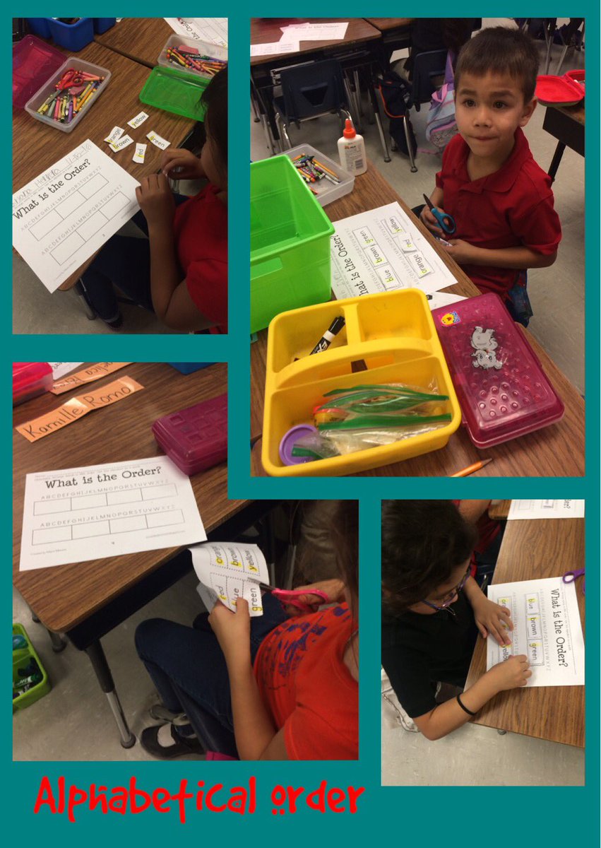 EMirandaG_IES's tweet photo. Alphabetical order in first grade. #TeamSISD #CobrasRead https://t.co/BJwrpRcB1S