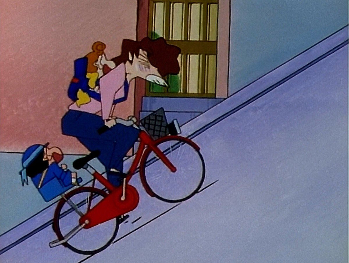 今日もバスに乗りおくれたゾ」 やっぱり幼稚園バスに乗りおくれたオラ