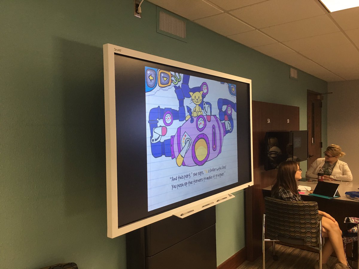 DrTerriC's tweet photo. App review @RocketWagon and #appleteacher with @oueducation students. Ps failed on try one! #humbled https://t.co/w71813EDxy