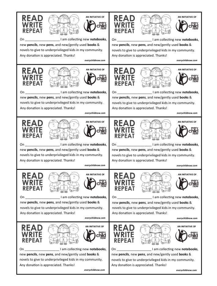 EveryChild_Now's tweet photo. Join our latest campaign called #ReadWriteRepeat at https://t.co/AbnRDfAj5B -> We R giving 📚 and ✏️🖊🖍 to kids all across Canada 4 #education https://t.co/P6241aRnfo