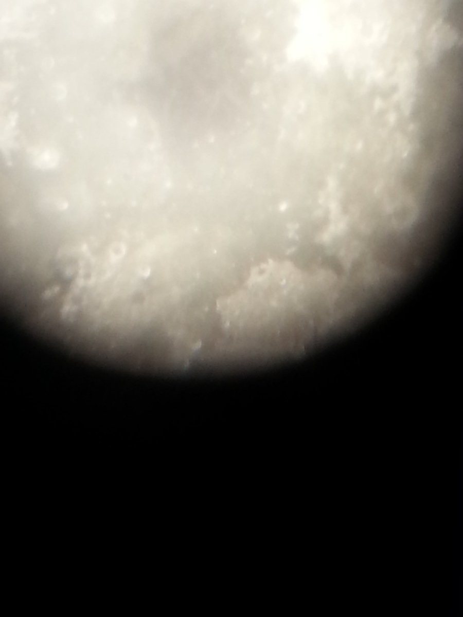 Super moon as seen from the telescope at the FCPS ESSL. Thanks Lisa Bruck! Great spending time with Kendra Hinson.