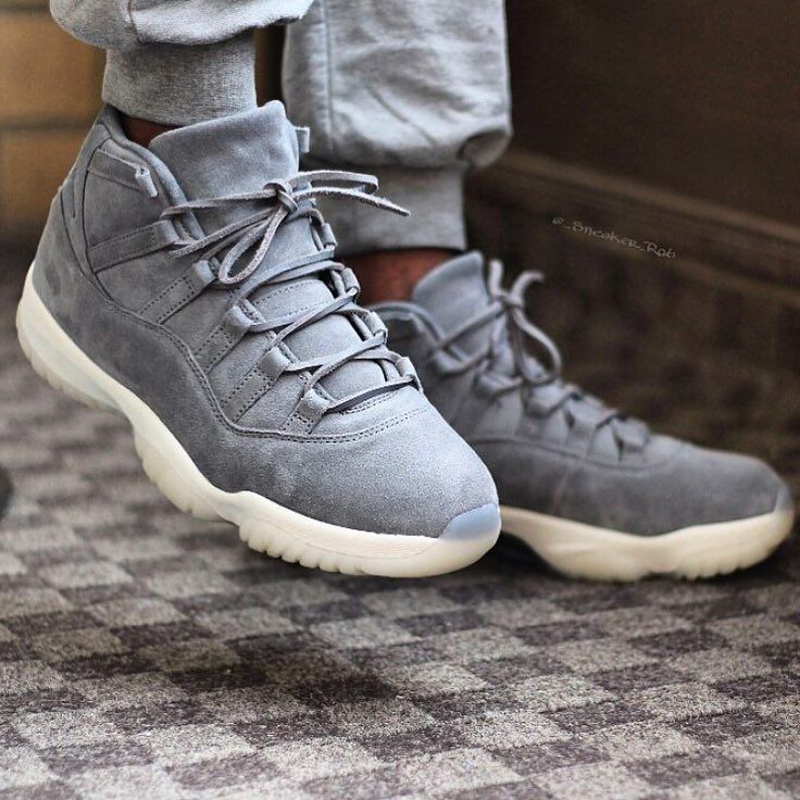 Kixify's tweet photo. @_sneaker_rob pulling out the Grey Suede Jordan 11's. How many got lucky enough to scoop these up? #Kixify #KixifyL… https://t.co/oTK1KwHsoV