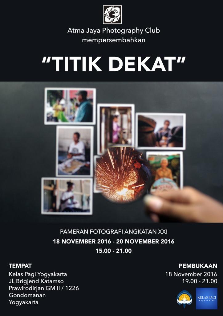 18-20/11/16 Pameran perdana angkatan XXI APC di Kelas Pagi Yogyakarta | pembukaan 18/11/16 19.00 wib | gratis/umum <a href="/infoseni_/">🅸🅽🅵🅾 🆂🅴🅽🅸</a>