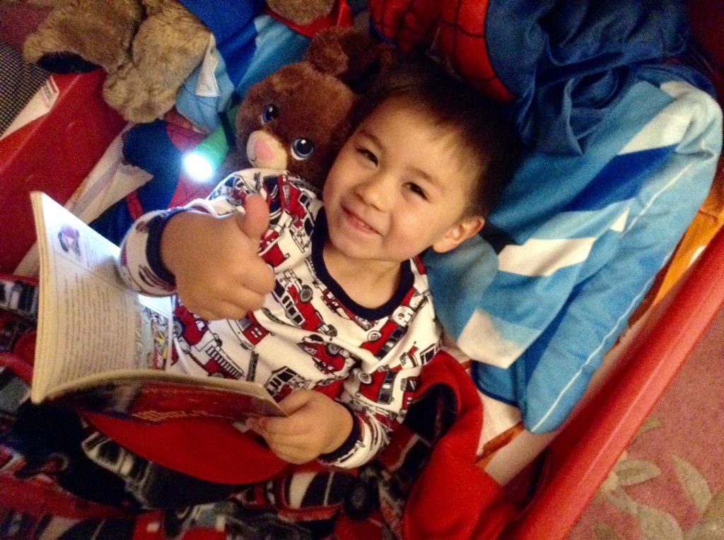 anthonysedun's tweet photo. Love of reading is this little guy's nightly routine. #readforlife @ASedun https://t.co/V0OFDiaiaO