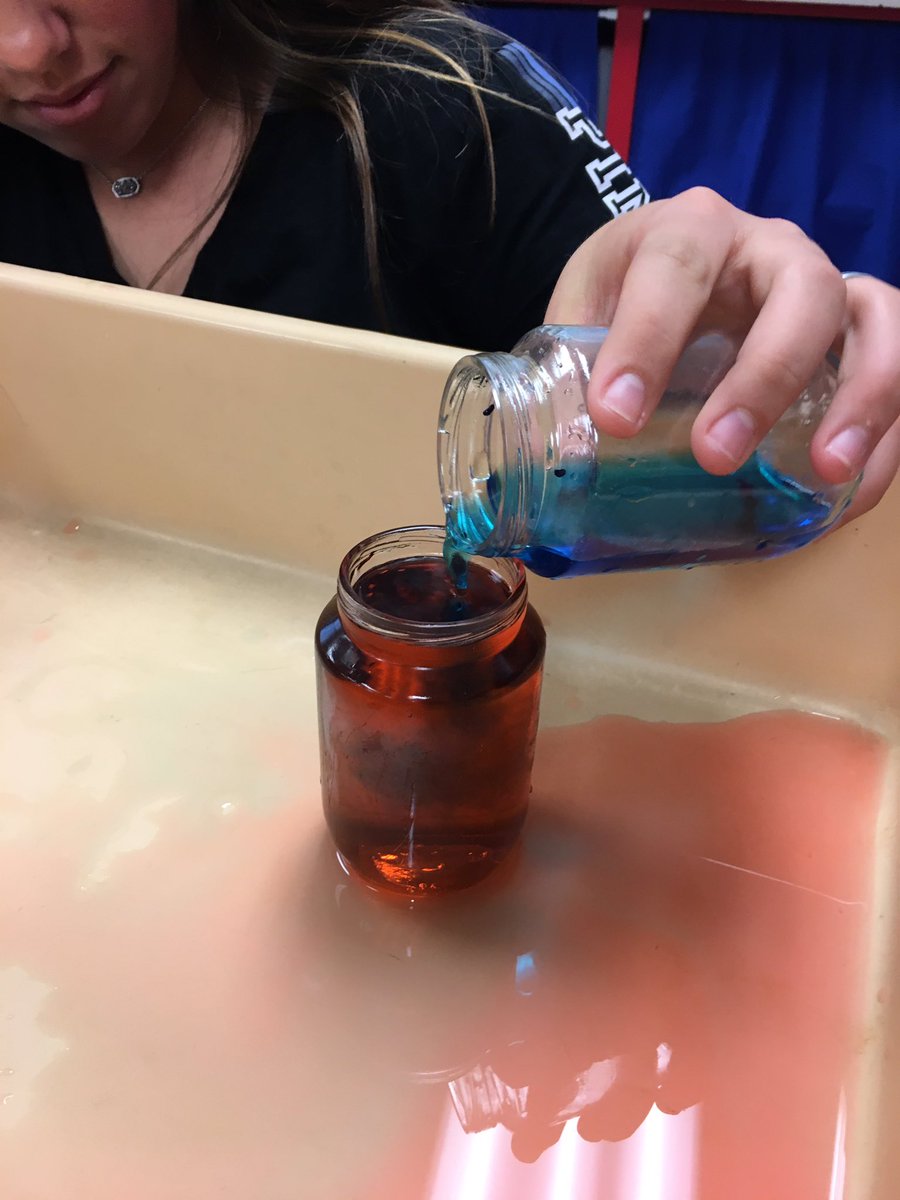 Trilliank's tweet photo. Exploring Heat transfer/convection! #kjhpride #kjhsci https://t.co/shQenVvf8H