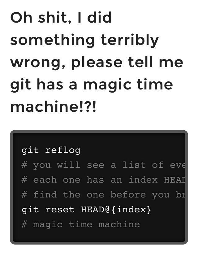 dataandme's tweet photo. Brilliant, and helpful for those !#?* git moments! 
"Oh, shit, git!" by @ksylor https://t.co/8FP4ljyUOn @ohshitgit #git #nerdhumor https://t.co/BOwZgDUV0p