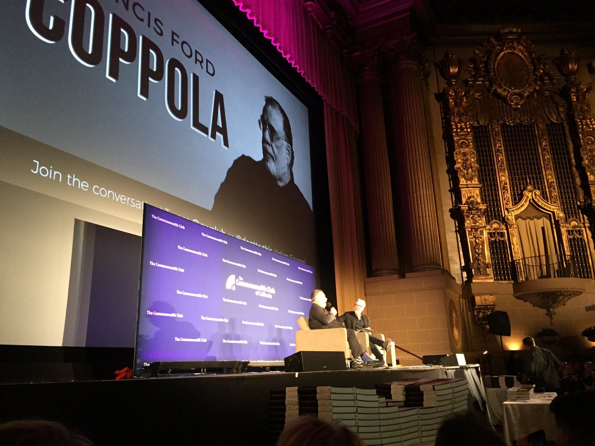 .<a href="/cwclub/">Commonwealth Club World Affairs of California</a> introduces Francis Ford Coppola with MC Adam Savage from <a href="/MythBusters/">MythBusters</a>.