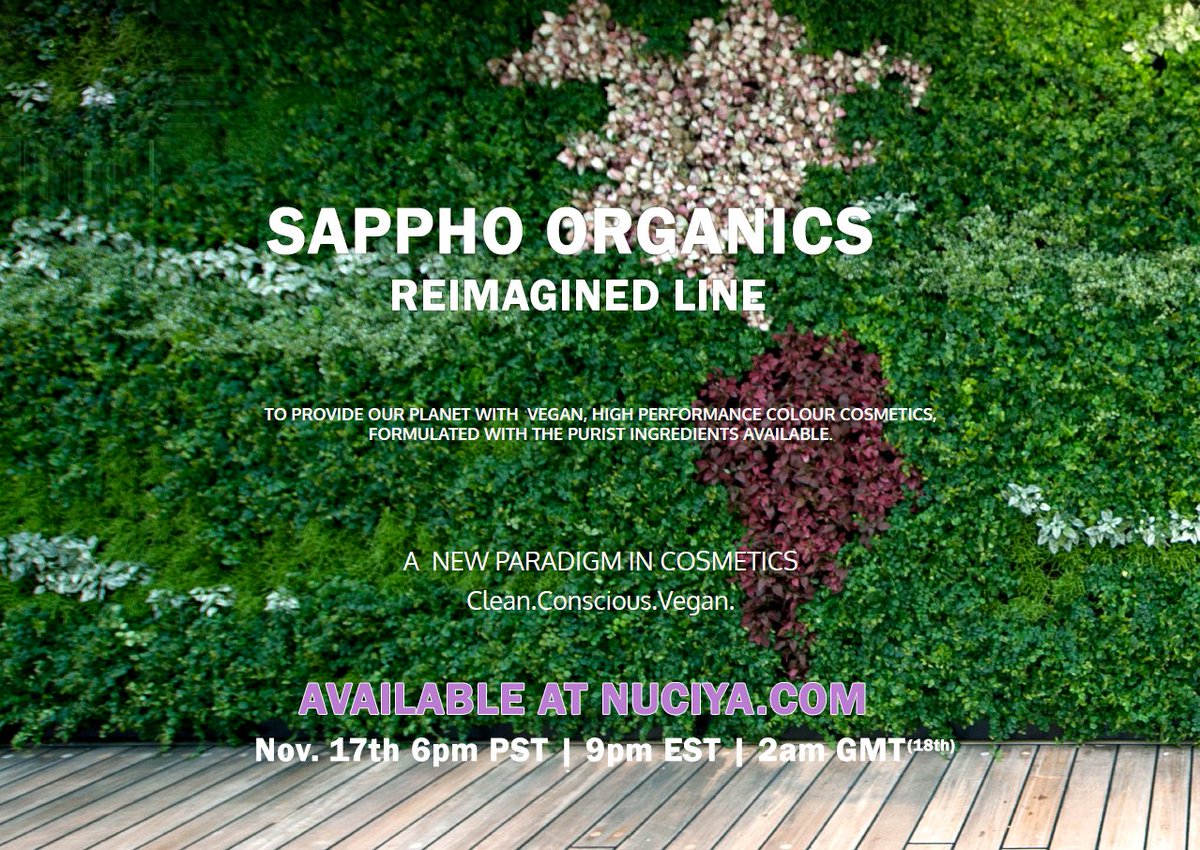 New arrivals from Sappho Organics coming soon! #greenbeauty