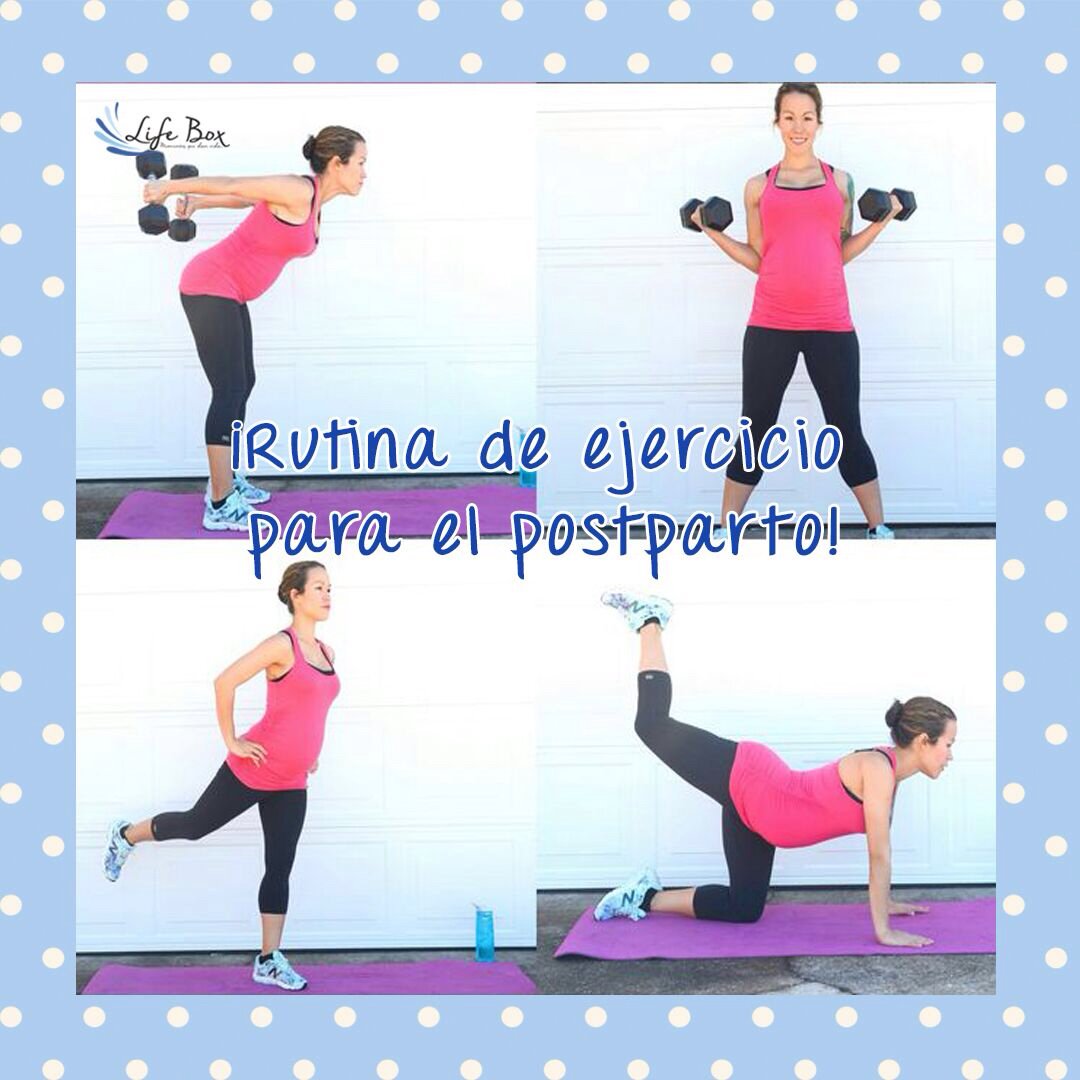 ¡4 rutinas de ejercicio para el postparto! lifebox.life #mamassaludables