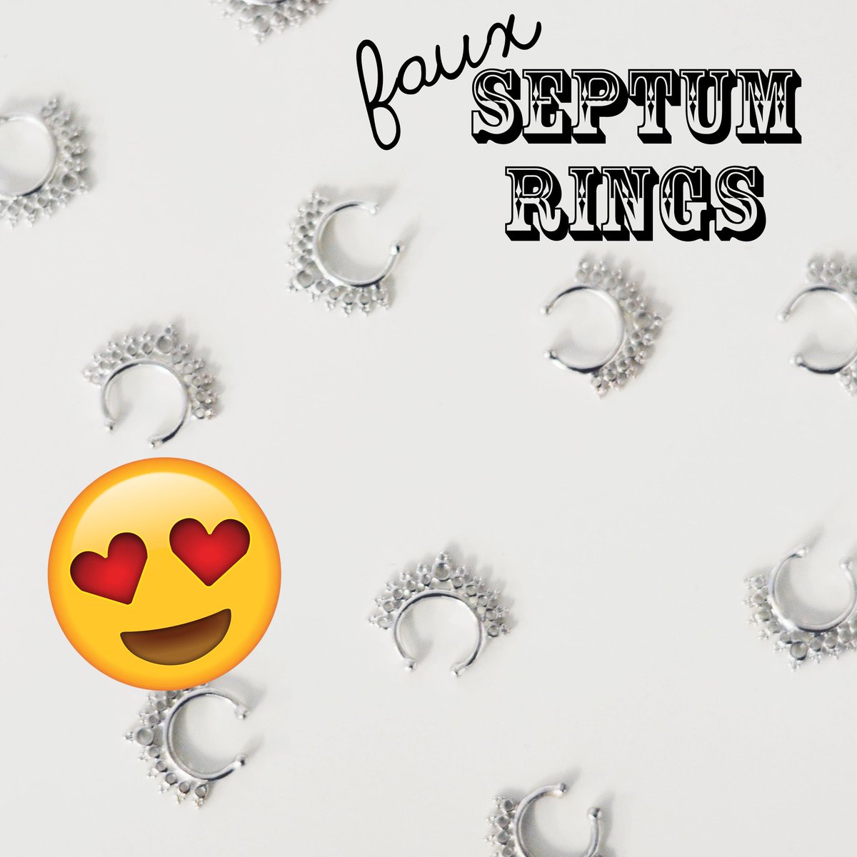 Test out a dramatic new look with our Faux Septum rings!! Find them amongst our accessories 😘💓