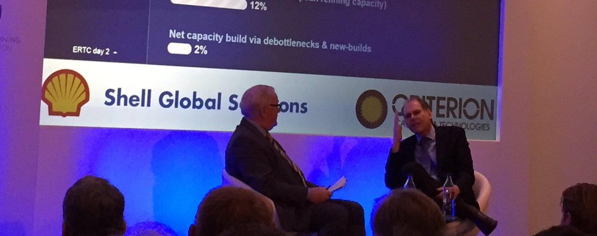 FuelsIndUK's tweet photo. Chris Hunt of UKPIA and Volker Schultz today at #ERTC2016 talk #energy &amp; #Refining https://t.co/5kikBvBZCH