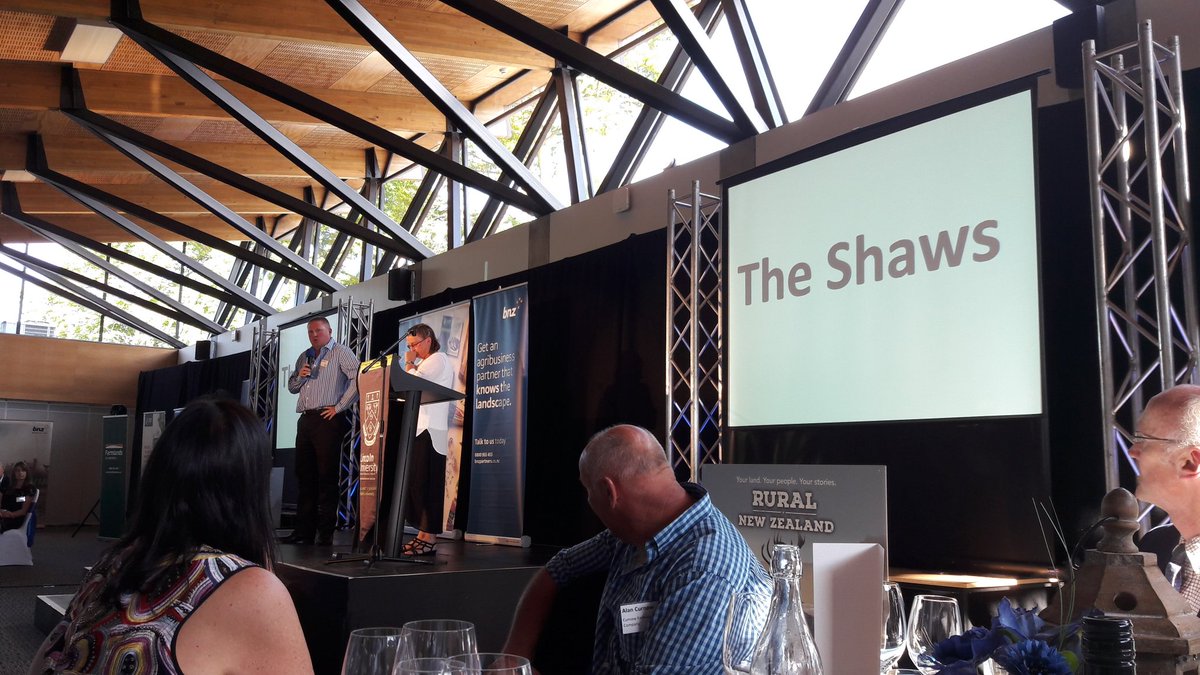 chanelleosullvn's tweet photo. Lauren + James Shaw are the 2nd finalists to introduce thmslves at the south island farmer of the year π #kellogg34 https://t.co/K9gbmxBtdF