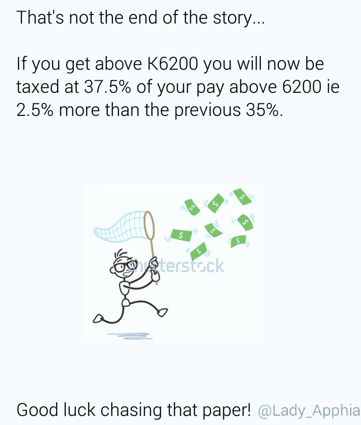 InotaCheta's tweet image. The proposed tax regime: Why you shouldn&apos;t complain if your pay is below K 6200- Your a winner.👑👑👑👑👑

#EconomicsForDummies 
Part 4