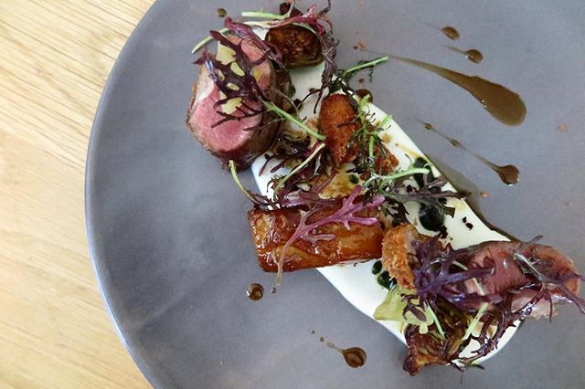 Nothing sheepish about this dish. Flinders Island lamb w. saltbush + baby artichokes, on the menu for dinner this evening. #CircaThePrince