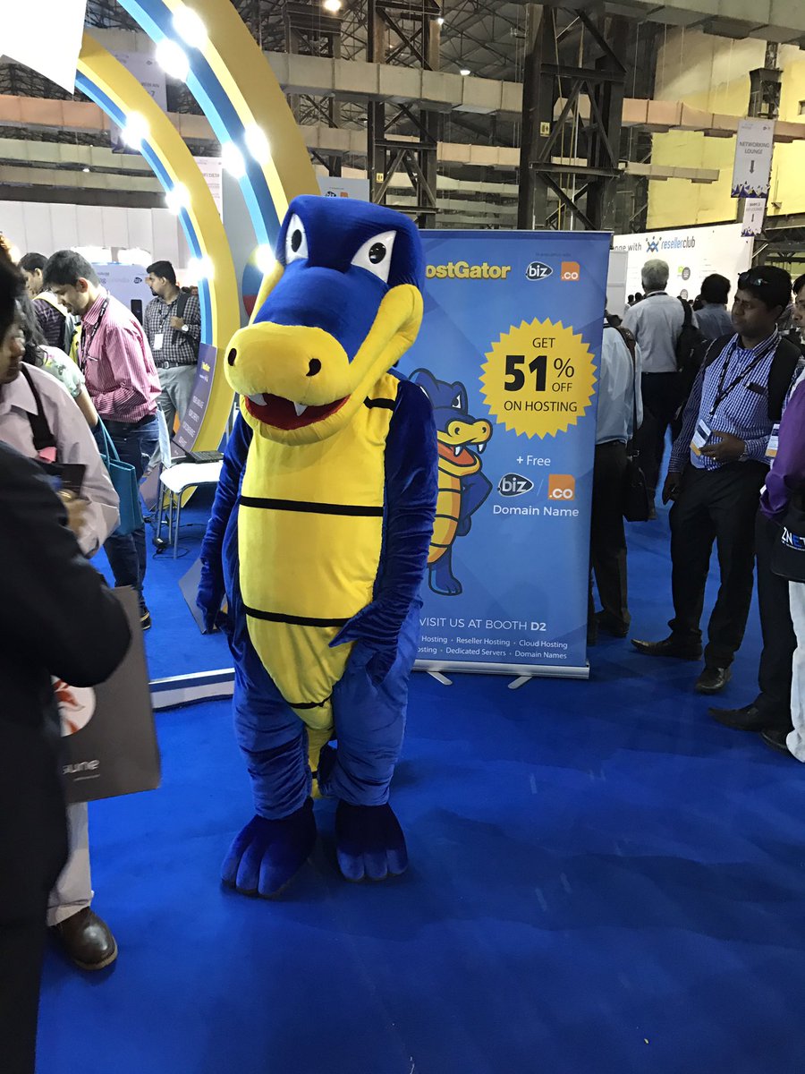 hostgatorindia's tweet image. Guess who's here to meet you! It's Snappy!! Come to booth D2 at #RCHC2016 #GATORATRCHC