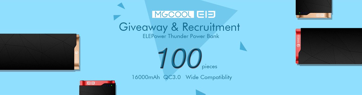 MgcoolOfficial's tweet photo. #Freebies 100 pieces of free MGCOOL 16000 mAh power bank giveaway is still going on. Hurry up! Just follow @MgcoolOfficial and retweet. https://t.co/Hi7iFK04Zf