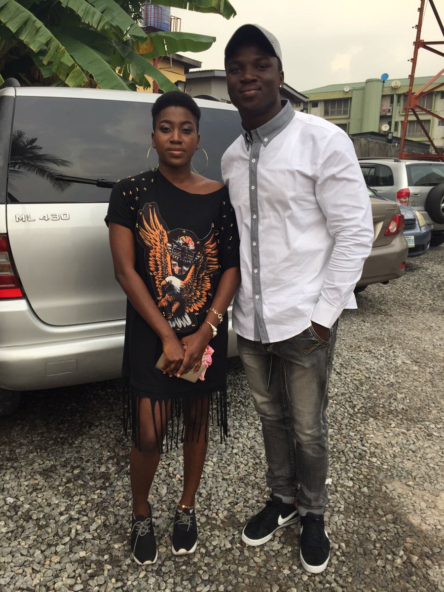 squeezerecords's tweet photo. @itsatela with @ybnlprincess at the #premiering of kekere @THEBEAT999FM https://t.co/sZ9GOKCRSi