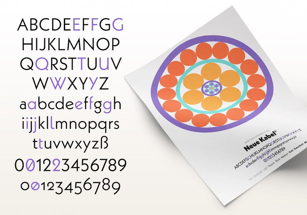 FontShop's tweet image. This is why we need a Neue Kabel—a #newfont by Marc Schütz ▸ bit.ly/2f3xE6Y #geometric #RudolfKoch