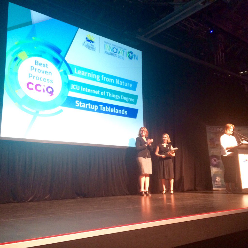 We are thrilled to be a major sponsor of the <a href="/InnovateTNQ/">TNQiA</a> Awards. The audience buoyed by the region's ideas! @CCIQLD