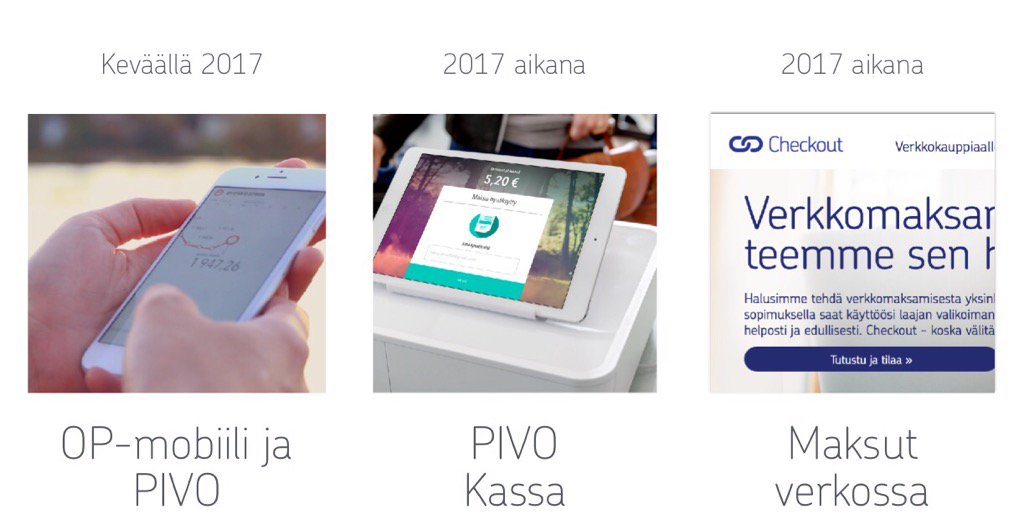 #mobiilisiirto tulee ensi vuoden aikana @OP_Ryhma palveluiden kautta kaikille suomalaisille. @Pivo #OPmobiili