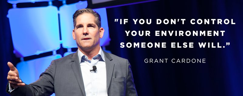 GrantCardone's tweet image. "When distracted by events outside your control recommit to those things which you can control." - GC
