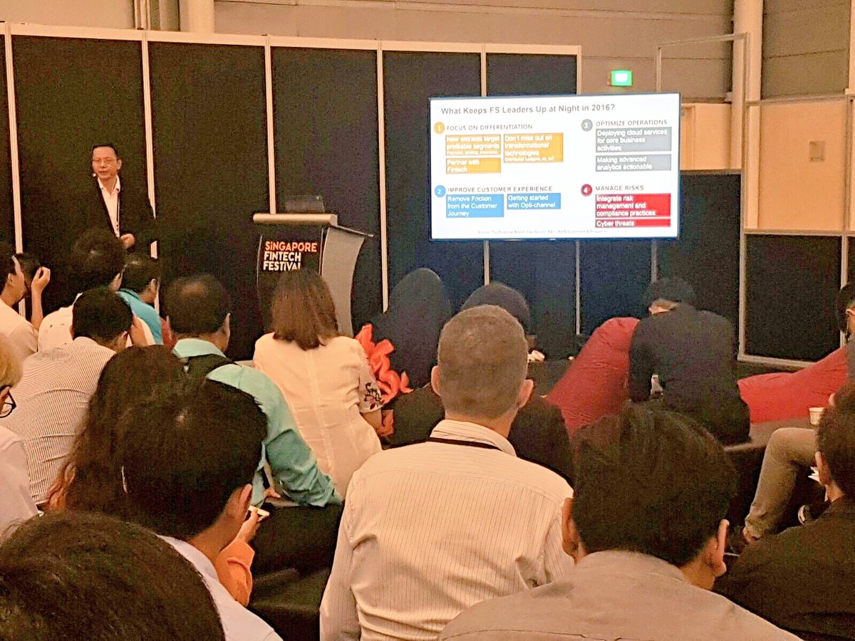AWSCloudSEAsia's tweet photo. Paul Chen, Head of SA shares how emerging cloud technologies can improve customer experience, optimize operations &amp; manage risks. #fintech https://t.co/u8FqlI21H2
