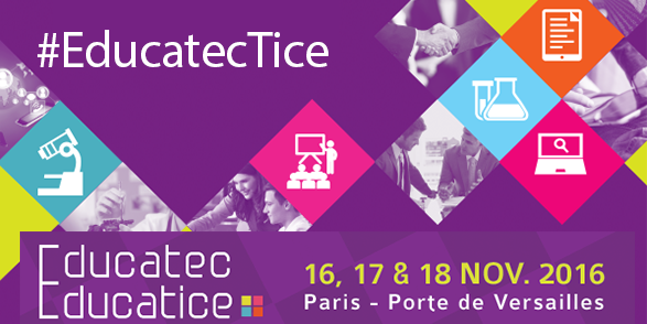 educatechexpo's tweet photo. C'est parti pour #EducatecTice ! Twittez-vous vos réactions grâce au # officiel ! https://t.co/2iOr8iCQYL